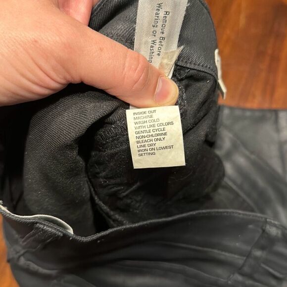 Madewell Skinny Skinny Black Biker Moto Jeans Women’s US 26 - Picture 9 of 9